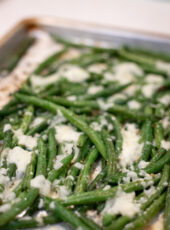 Oven Roasted Parmesan Green Beans